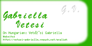 gabriella vetesi business card